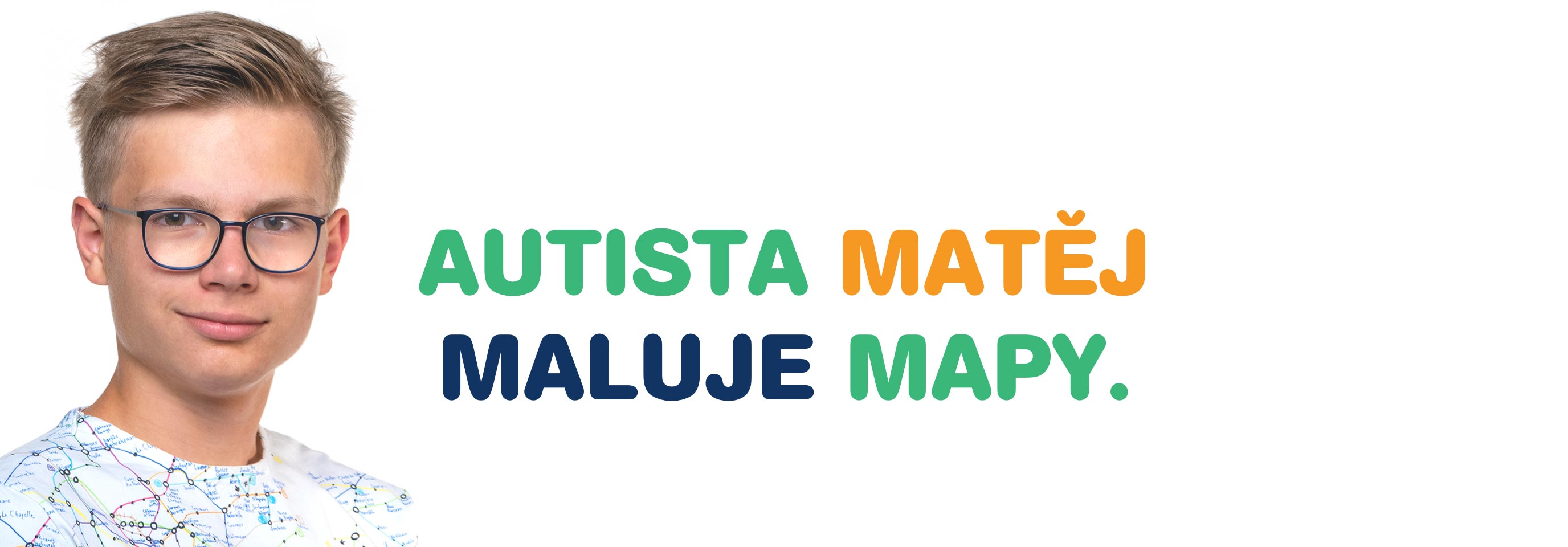 Autista Matěj maluje mapy